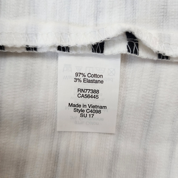 J.Crew Striped Black and White Sleeveless Dress Size XS  Front pockets - Picture 9 of 11